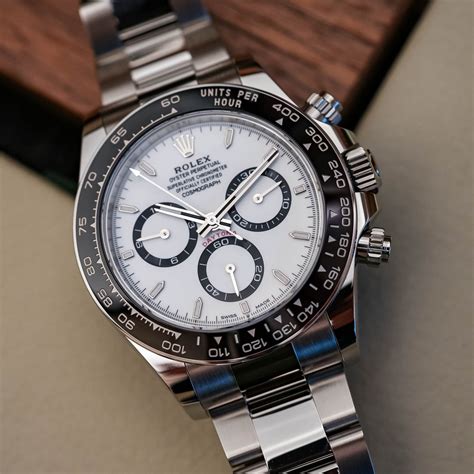 rolex daytona 126500ln steel white 40mm 2024|Rolex chronograph specs.